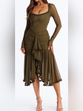 portrait of our love dress - grey multi Fashion Nova Portrait of Our Love Dress Grey Multi